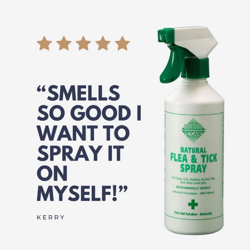 Barrier Natural Flea and Tick Spray for Dogs 500ml - Image 3