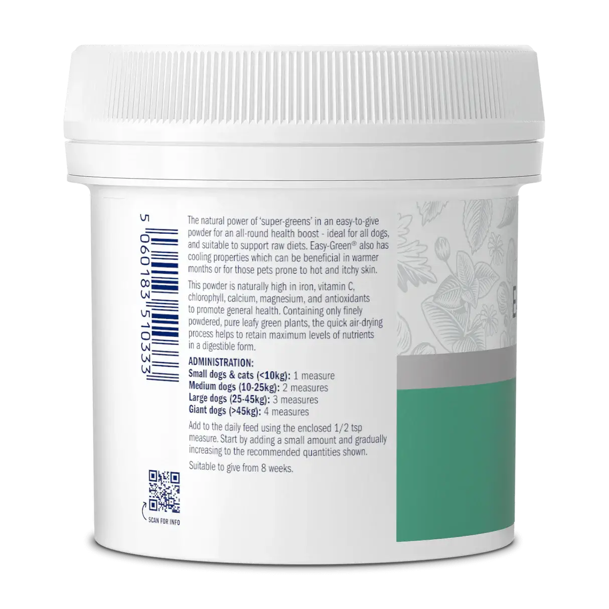 Dorwest Easy-Green Powder for Dogs and Cats – Natural Super-Greens Supplement for Skin and Overall Health - Image 3
