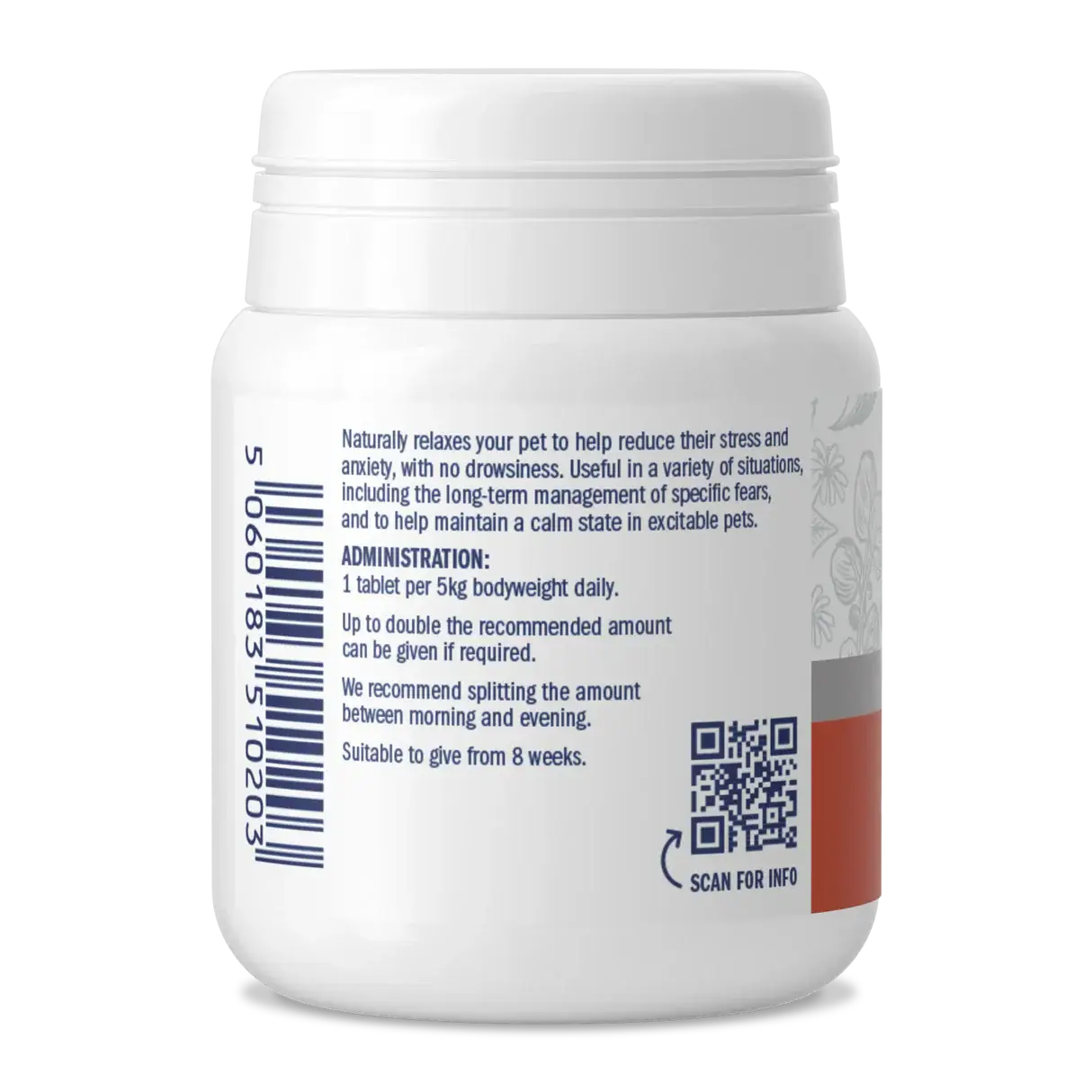Dorwest Scullcap & Valerian Tablets for Dogs and Cats – Natural Calming & Anxiety Support - Image 4