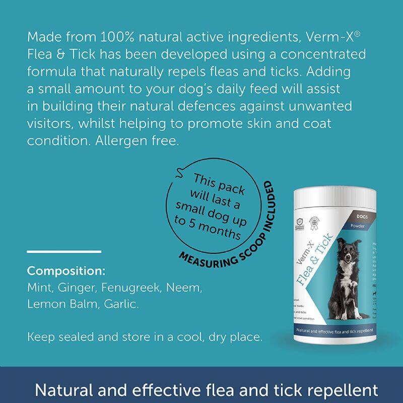 Natural Flea & Tick Powder/Verm-X - Image 2