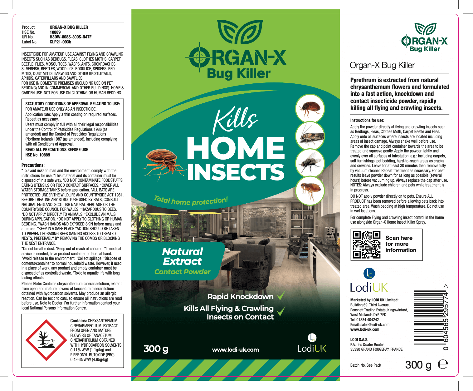 Organ-X Home and Pet-Friendly Bug Powder - Image 2